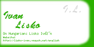 ivan lisko business card